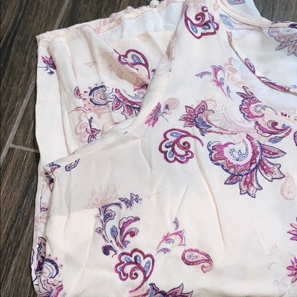 Torrid paisley light pink semi sheer blouse - Picture 9 of 9